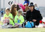 Charlie Sheen Shares Smiles With Denise Richards at Daughter's Soccer Game