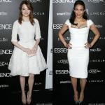 Emma Stone Lovely in Lace, Paula Patton Sizzling in White at 'Essence' Luncheon
