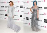 Miley Cyrus and Katy Perry Slip Into Elegant Dress for Elton John's Oscars Party