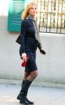 Pregnant Uma Thurman Flaunts Baby Bump in Form-Fitting Dress