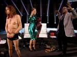 Video: Steven Tyler Moons Camera and Takes a Swim on 'American Idol'