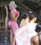 Nicki Minaj Rocks Pink Bikini at 'Starships' Video Shoot