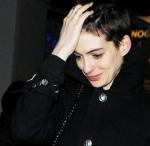 Anne Hathaway Chops Her Hair Super Short for 'Les Miserables' Role