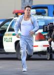 Pics: Mark Wahlberg Films Chase Scene on the Set of Michael Bay's 'Pain and Gain'