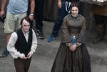 First Look at Tom Felton and Elizabeth Olsen on 'Therese Raquin' Set