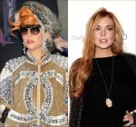 Lady GaGa Partying With Lindsay Lohan at Chateau Marmont