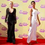 MTV VMAs 2012: Miley Cyrus and Rihanna Show Off New Short Hair on Red Carpet