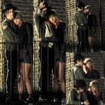 Photos: Taylor Swift Flaunts Short Pink Hair on the Set of 'I Knew You Were Trouble'