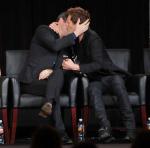 Kevin Bacon and James Purefoy Kiss During 'The Following' Presscon