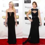 Naomi Watts and Jennifer Lawrence Elegant in Black at 2013 Critics' Choice Movie Awards