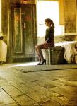 Lea Michele Looks Forlorn in a Picture From 'Glee' Set