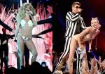 MTV VMAs 2013: Lady GaGa Strips Down to Bikini, Miley Cyrus and Robin Thicke Get Raunchy Onstage
