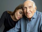 Angelina Jolie Poses With Louis Zamperini in First 'Unbroken' Promo Picture