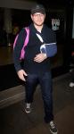 Matt Damon Sports Arm Sling at LAX