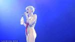 Miley Cyrus Spits Water on the Crowd During Concert