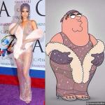 'Family Guy' Spoofs Rihanna's Sheer Dress at CFDA Awards