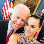 Katy Perry Poses for Selfie With Joe Bidden