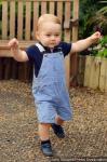 Prince George Walks in New Official Photo Released Ahead of First Birthday