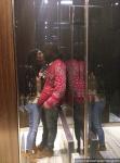 Kim Kardashian and Kanye West Lock Lips in Elevator