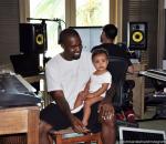 Kim Kardashian Shares Snap of Baby North Joining Daddy Kanye West in Studio