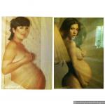 Kourtney Kardashian Compares Her Baby Bump to Kris Jenner's in Nude Throwback Photo
