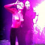 Miley Cyrus Sports Nipple Pasties at New York Fashion Week Party