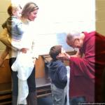 Gisele Bundchen and Her Children Meet Dalai Lama