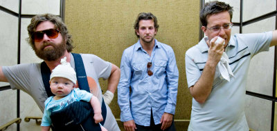 Phil, Stu and Alan finds themselves in a complicated situation in 'The Hangover'