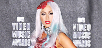 Lady GaGa makes fashion statement at MTV VMAs