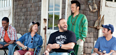 Chris Rock, David Spade, Kevin James, Rob Schneider and Adam Sandler  in 'Grown Ups' 