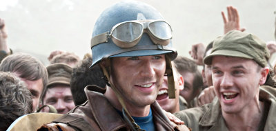 Chris Evans stars as  Steve Rogers in 'Captain America: The First Avenger' 