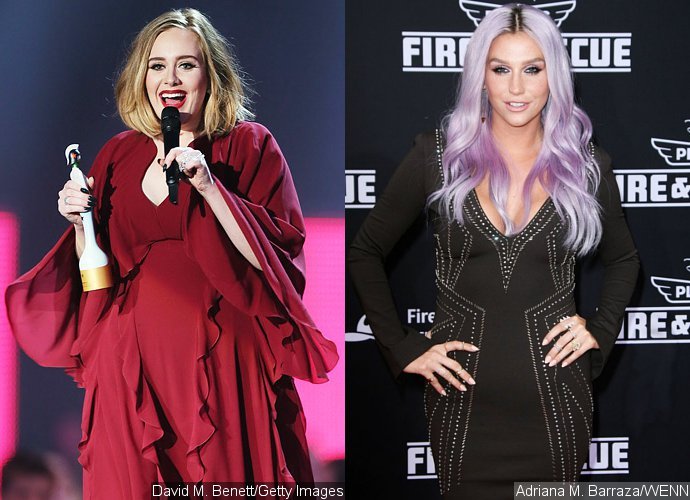 Adele Publicly Supports Kesha in BRIT Awards Acceptance Speech