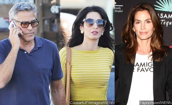 Amal and Cindy Crawford Surprise George Clooney With Birthday Party