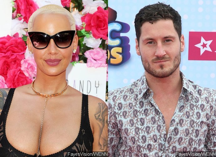 Amber Rose and Val Chmerkovskiy Get Touchy While Celebrating Halloween Together