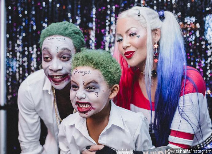 Amber Rose and Wiz Khalifa Are Harley Quinn and Joker for Their Son's Epic Birthday Party