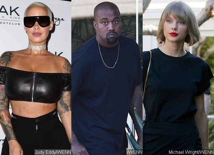 Amber Rose Defends Kanye West Amid Taylor Swift Feud, but Begs Him to 'Stay out of the News'