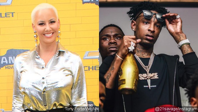 Amber Rose Spotted Holding Hands With Rumored Beau 21 Savage in WeHo