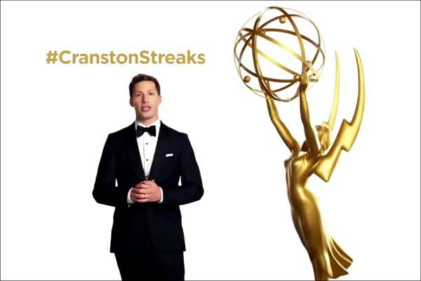 Andy Samberg Predicts Bryan Cranston Surprise in New Emmy Awards Promo