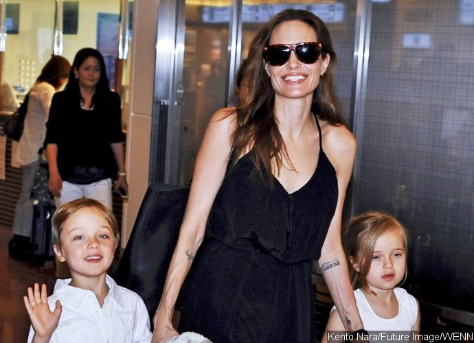 Angelina Jolie Takes Her Kids for an Ice-Cream Treat Following Ski Session in Colorado