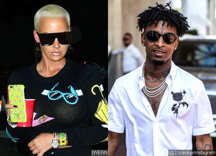 Are They Hooking Up? Amber Rose Spotted Leaving a Club With 21 Savage