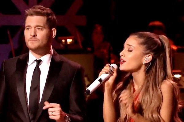 Video: Ariana Grande Performs on Michael Buble's 'Christmas in New York'