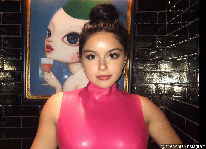 Ariel Winter Flaunts Serious Underboob in Ripped Crop Top