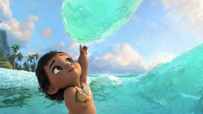 Baby Moana Controls Ocean in First International Trailer