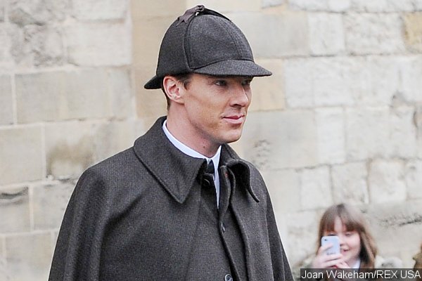 Benedict Cumberbatch Spotted Filming 'Sherlock' Special at Gloucester Cathedral