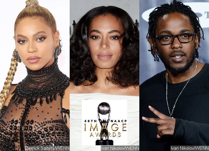 Beyonce, Solange and Kendrick Lamar Are Among the 48th NAACP Image Award Nominees in Music Category