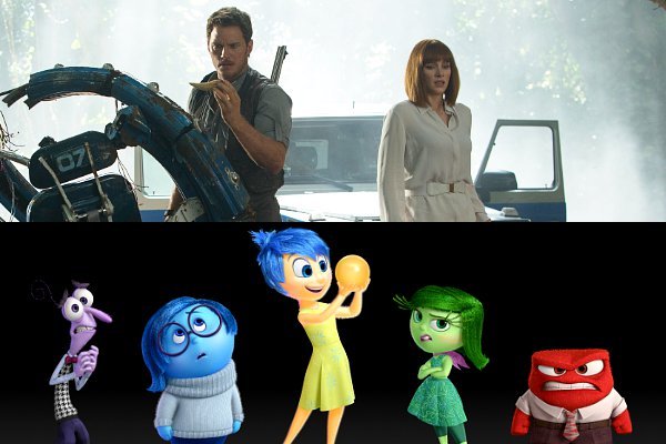 Box Office: 'Jurassic World' Remains at No.1 With $102M, 'Inside Out' Sets Records With $91M