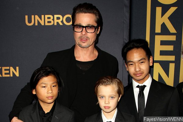 Brad Pitt Takes His Children to 'Unbroken' Premiere After Angelina Jolie Falls Ill