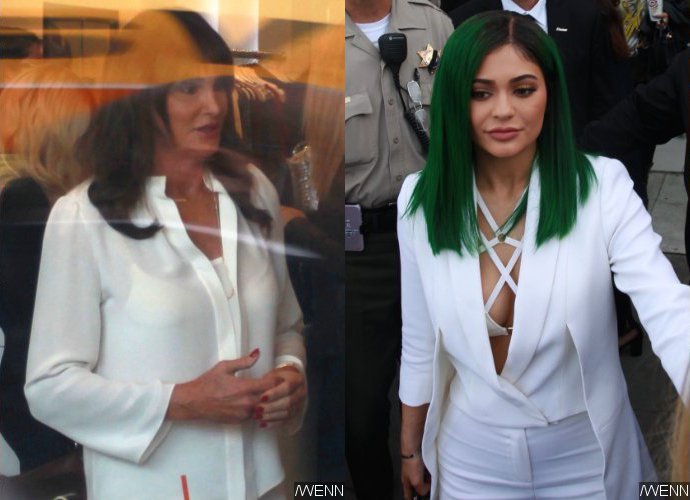 Caitlyn and Kylie Jenner Debut New Hairdo at Lip Kit Launch Party