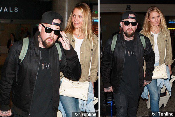 Cameron Diaz Sparks Pregnancy Rumors as She Appears to Cover Her Stomach at LAX
