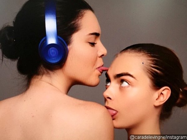 Cara Delevingne and Kendall Jenner Are Topless and Licking Each Other in New Pic